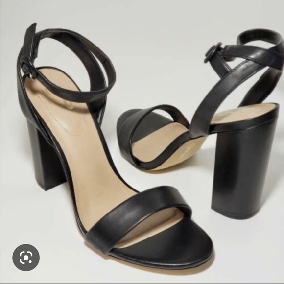 Ankle strap block heels 4” - Picture 2 of 4